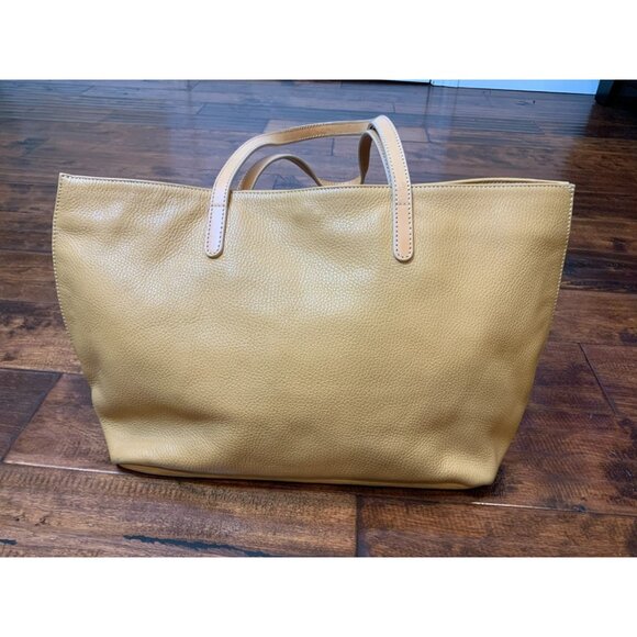 Etro Tan Pebbled Leather Shoulder Bag Purse Double Strap - Picture 1 of 7